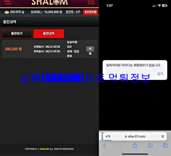 샬롬(SHALOM)토토 먹튀정보